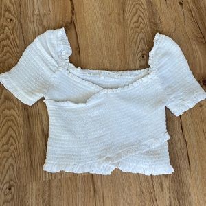 White crop top